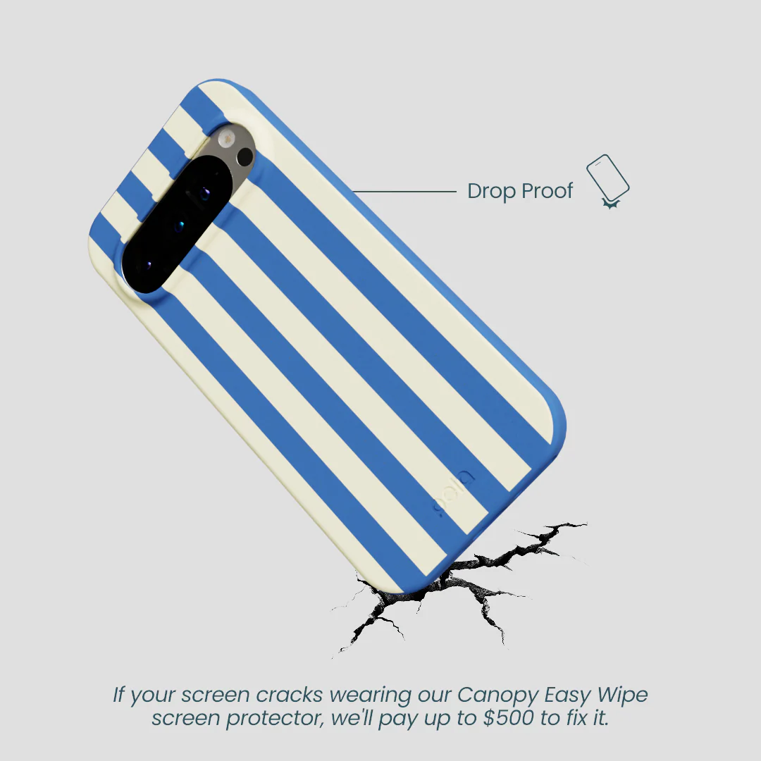 Electric Blue Butter Stripes Google Pixel 9/9 Pro Case - Image 5