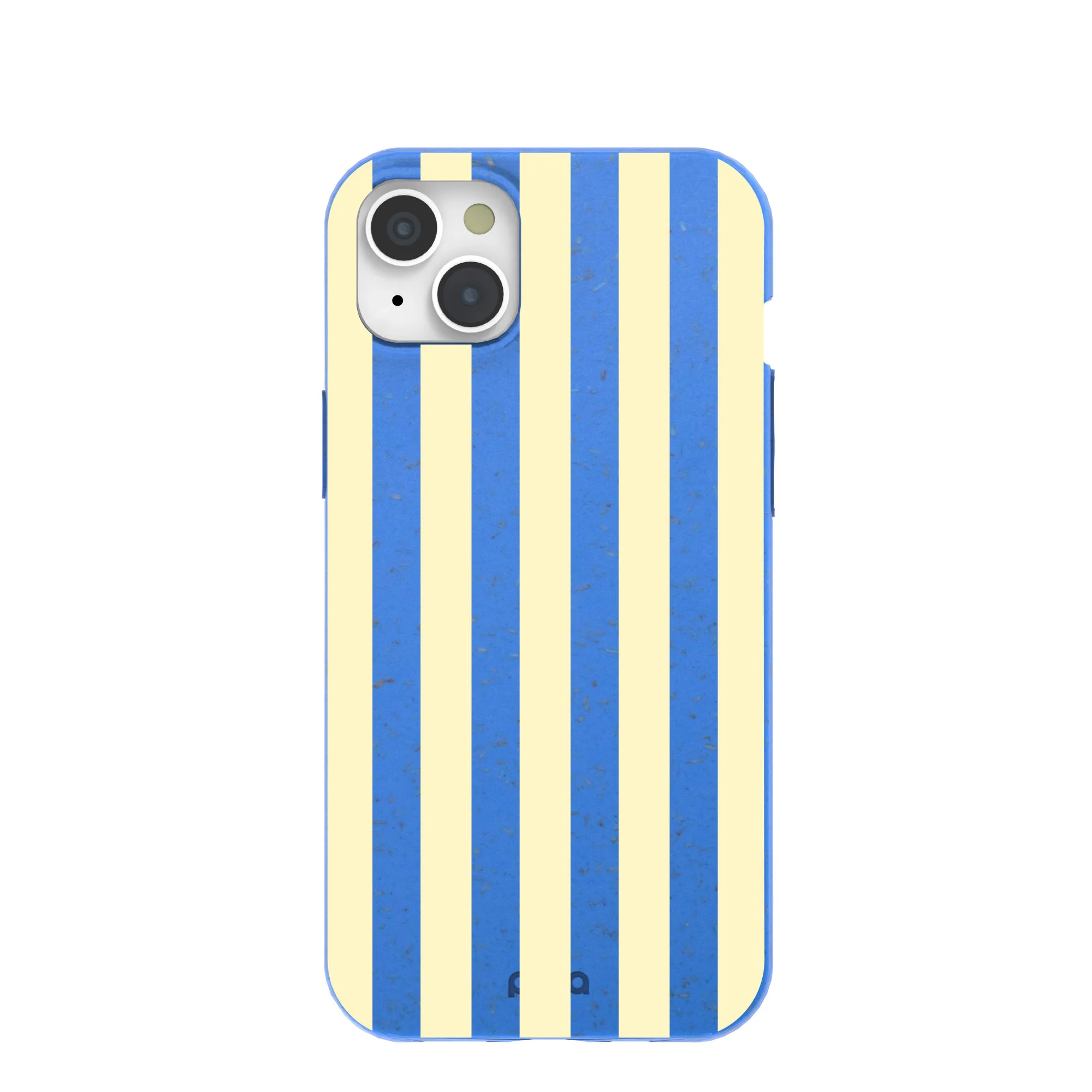 Electric Blue Butter Stripes iPhone 15 Plus Case