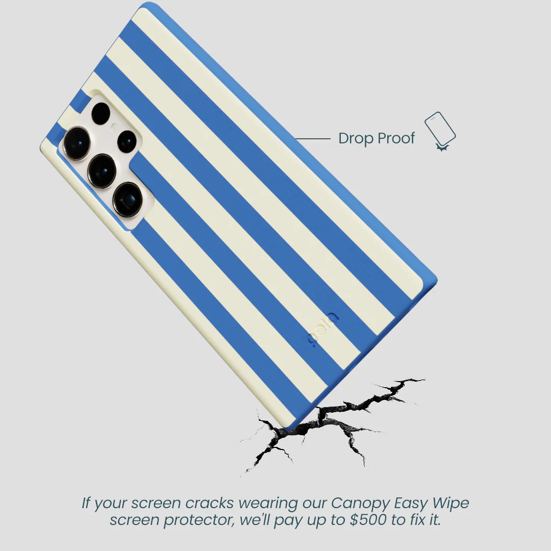 Electric Blue Butter Stripes Samsung Galaxy S24 Ultra Case - Image 5
