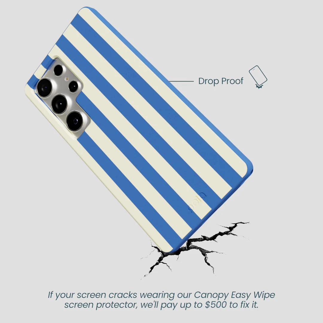 Electric Blue Butter Stripes Samsung Galaxy S25 Ultra Case - Image 5