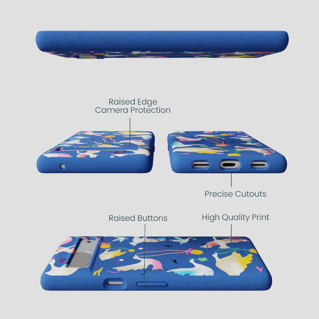 Electric Blue Calm Ascent Google Pixel 7 Case - Image 2