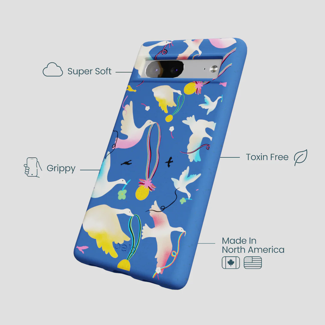 Electric Blue Calm Ascent Google Pixel 7 Case - Image 3