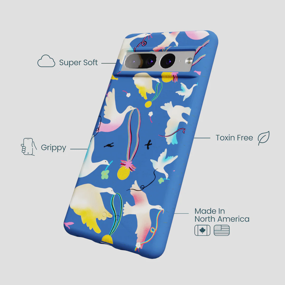 Electric Blue Calm Ascent Google Pixel 7 Pro Case - Image 3