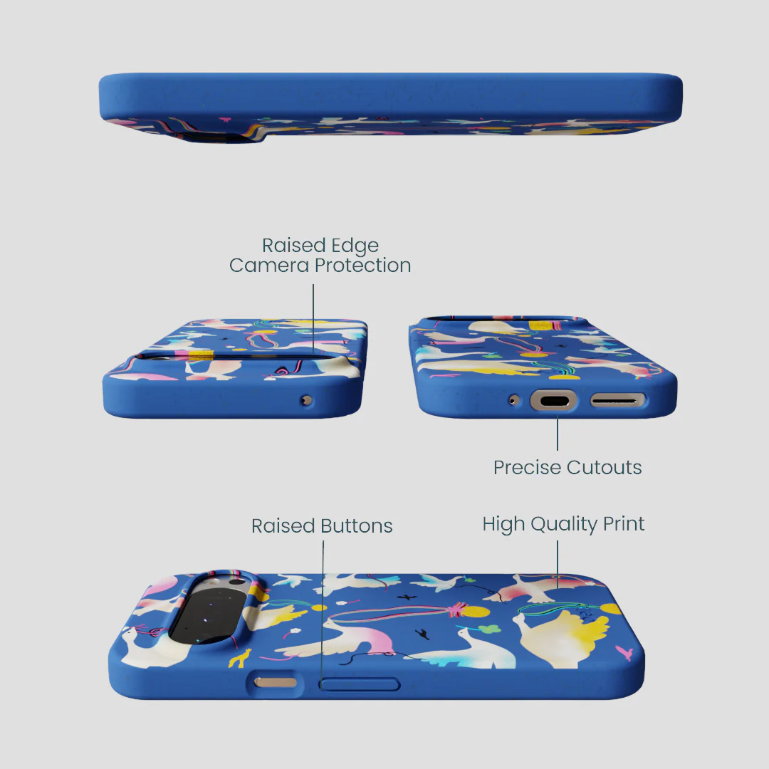 Electric Blue Calm Ascent Google Pixel 9/9 Pro Case - Image 2