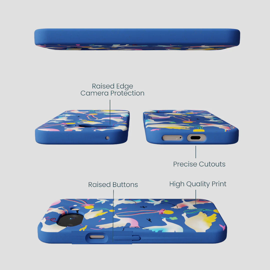 Electric Blue Calm Ascent Google Pixel 9a Case - Image 2
