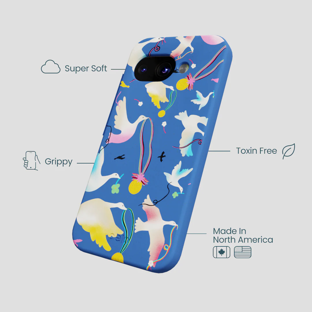 Electric Blue Calm Ascent Google Pixel 9a Case - Image 3