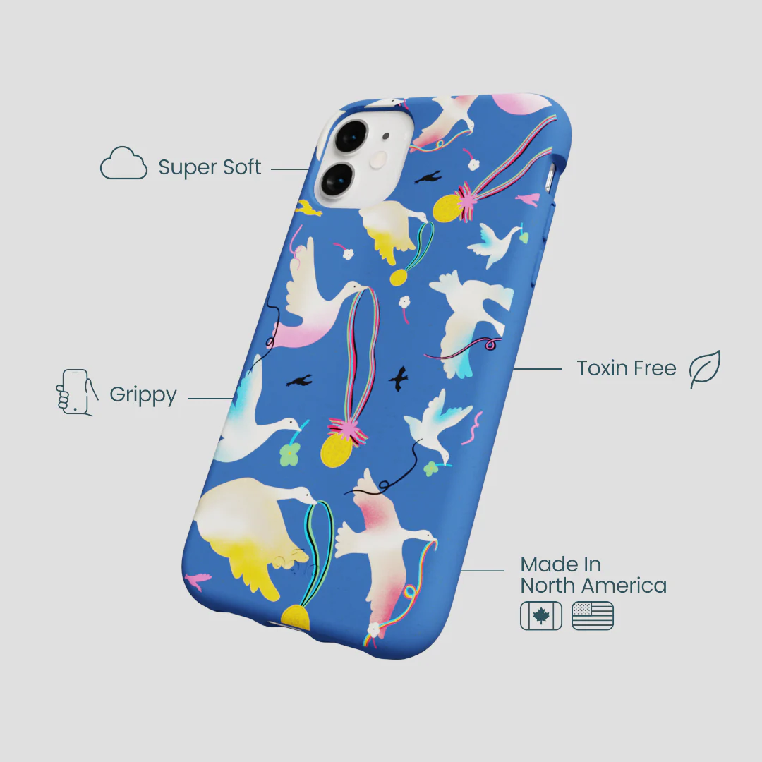 Electric Blue Calm Ascent iPhone 11 Case - Image 3
