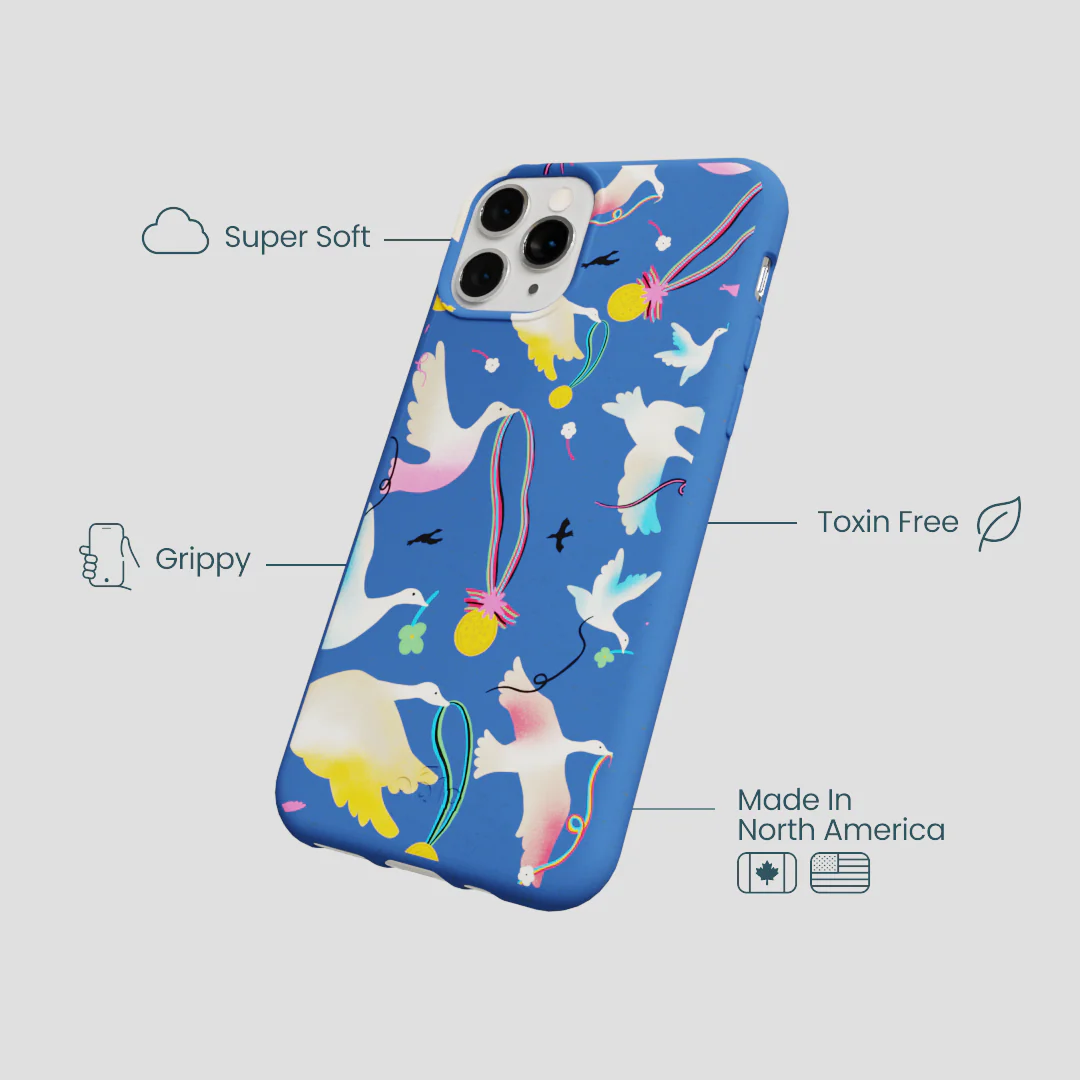 Electric Blue Calm Ascent iPhone 11 Pro Case - Image 3