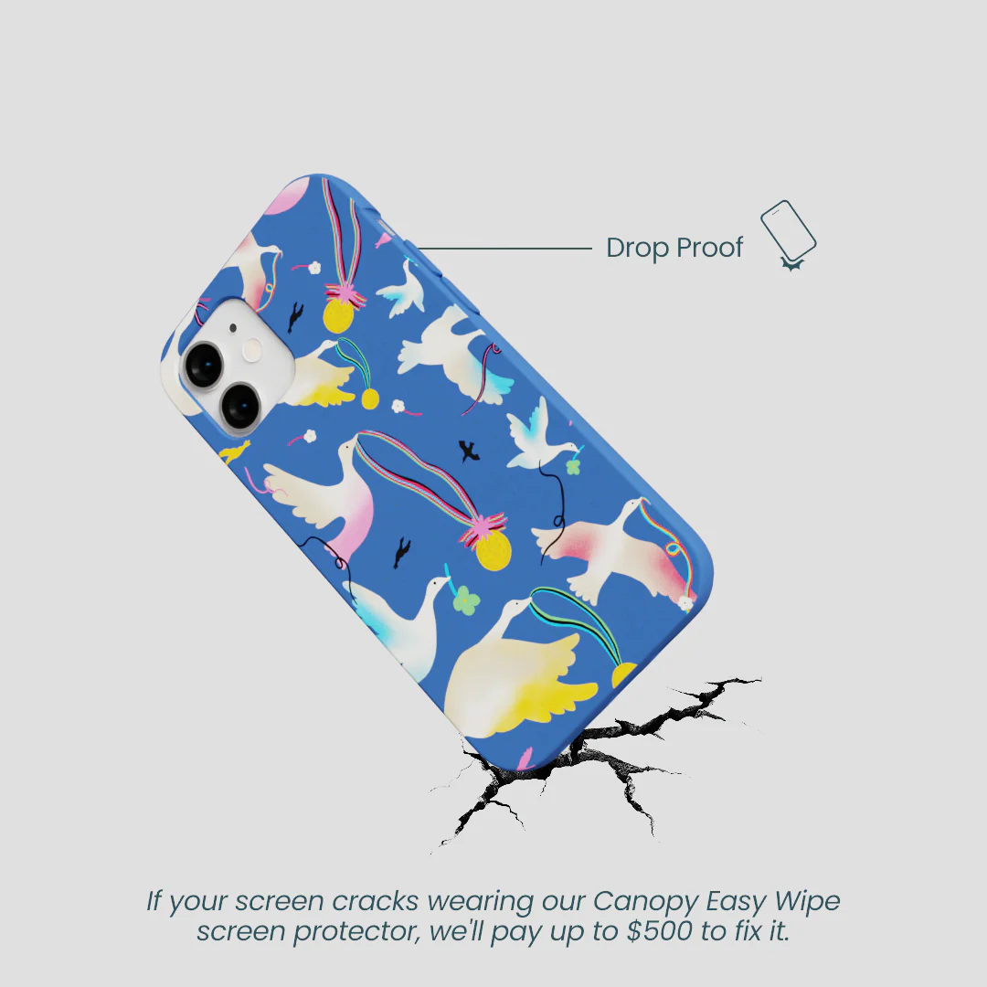 Electric Blue Calm Ascent iPhone 12 Mini Case - Image 4