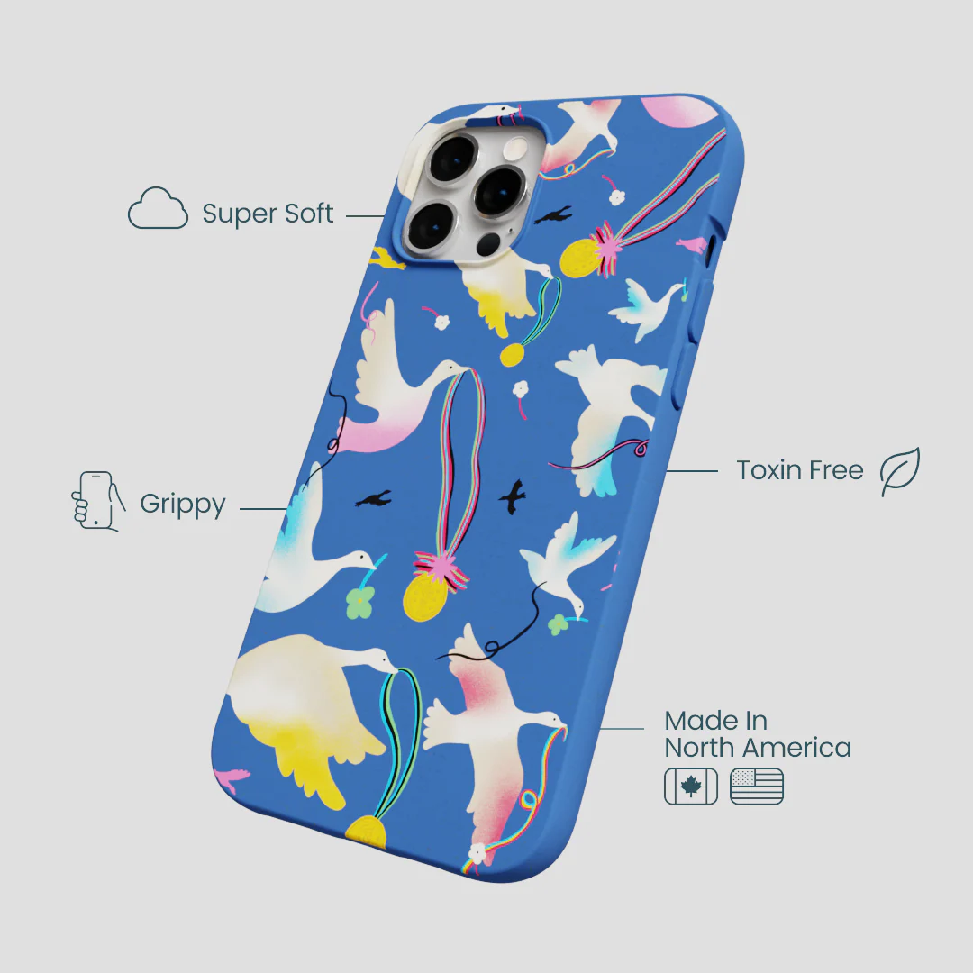 Electric Blue Calm Ascent iPhone 12 Pro Max Case - Image 3