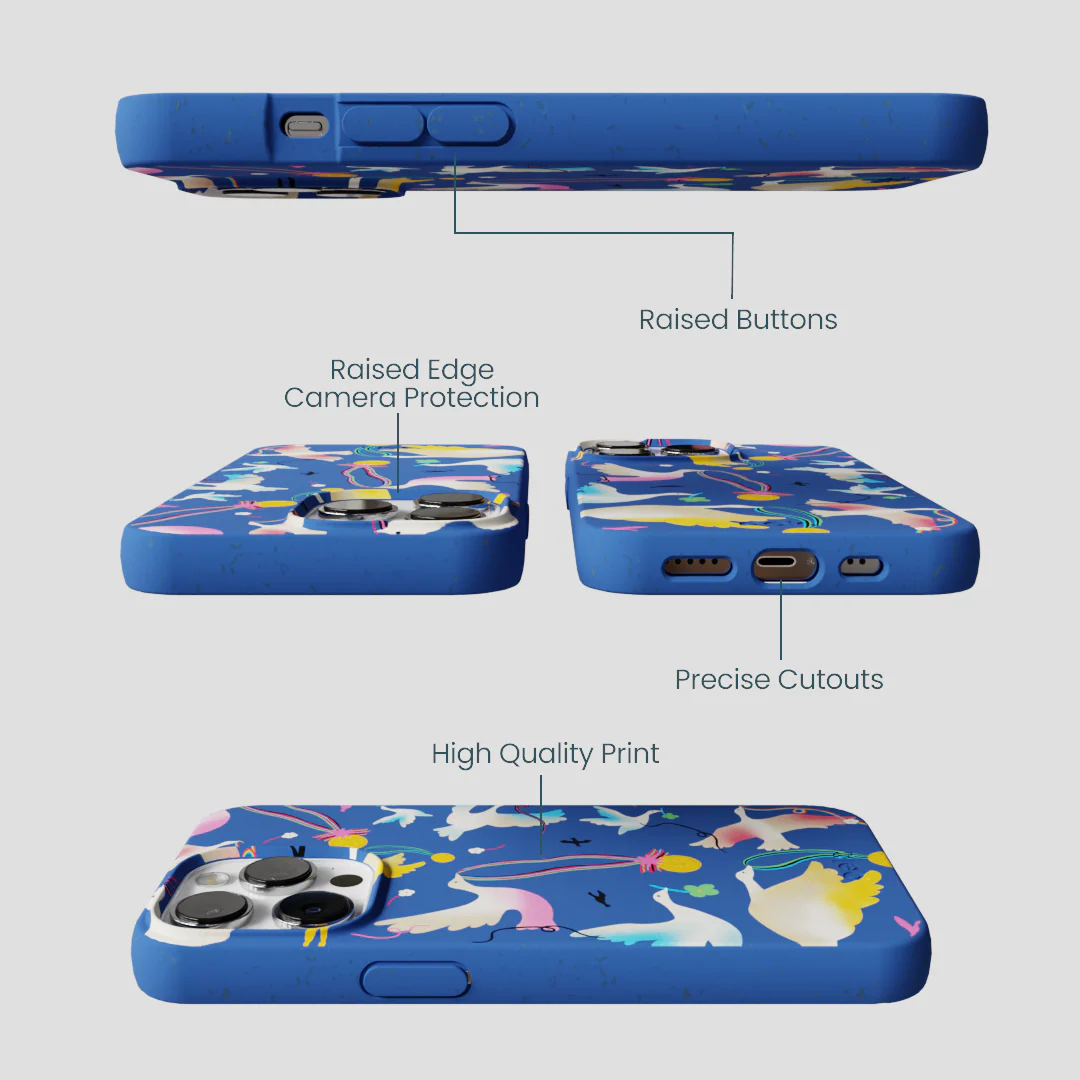 Electric Blue Calm Ascent iPhone 13 Pro Max Case - Image 3