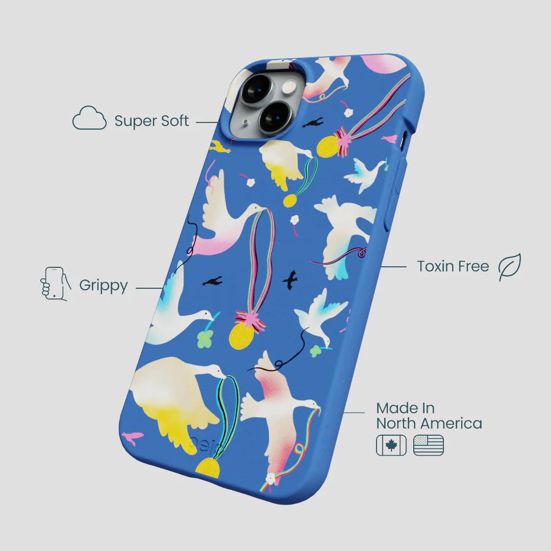 Electric Blue Calm Ascent iPhone 15 Plus Case - Image 4