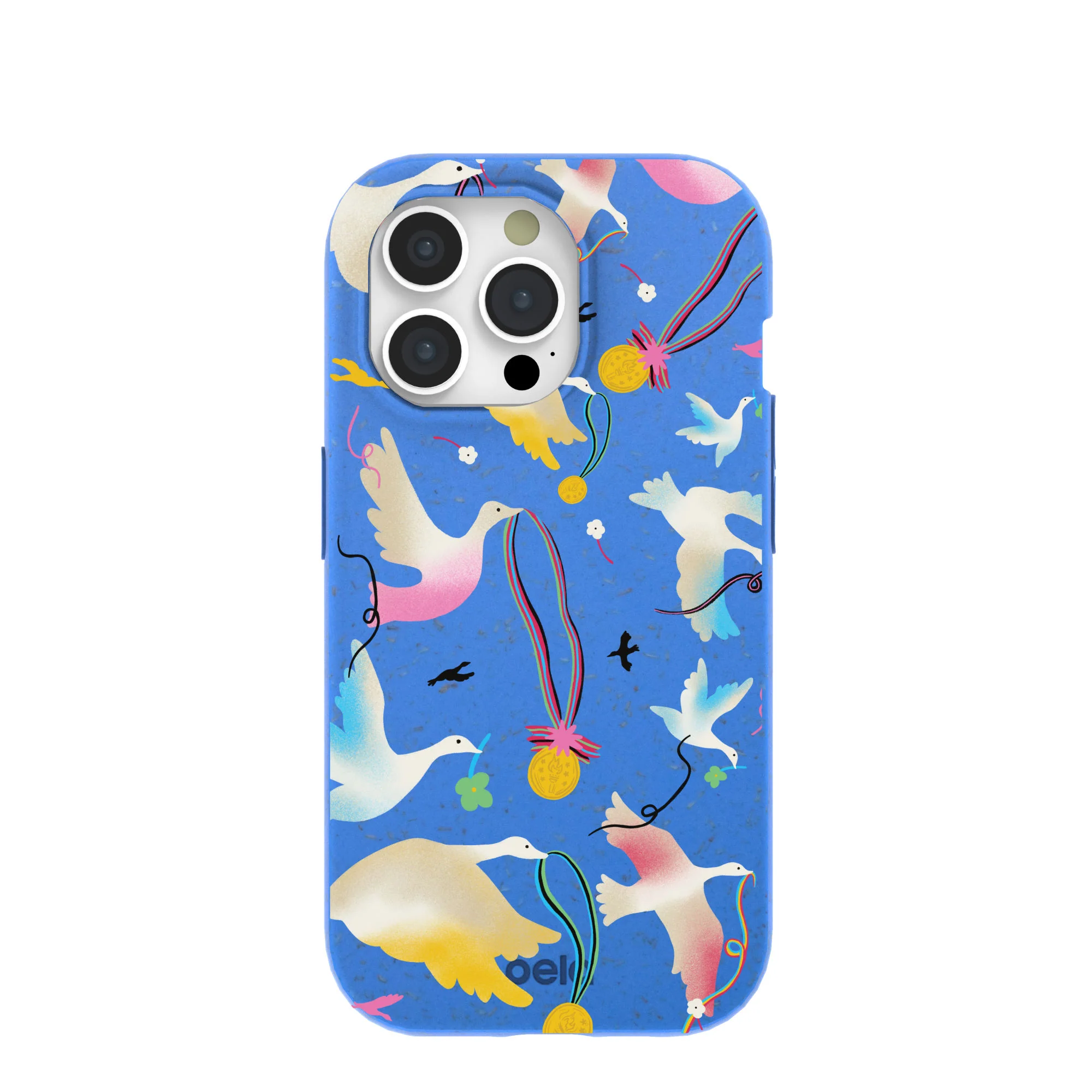 Electric Blue Calm Ascent iPhone 15 Pro Case
