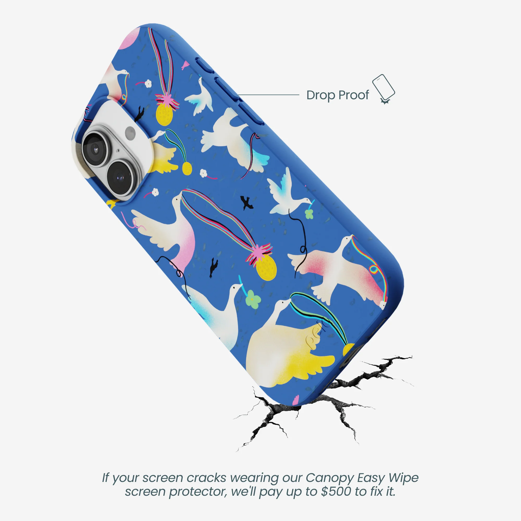 Electric Blue Calm Ascent iPhone 17 Case - Image 5