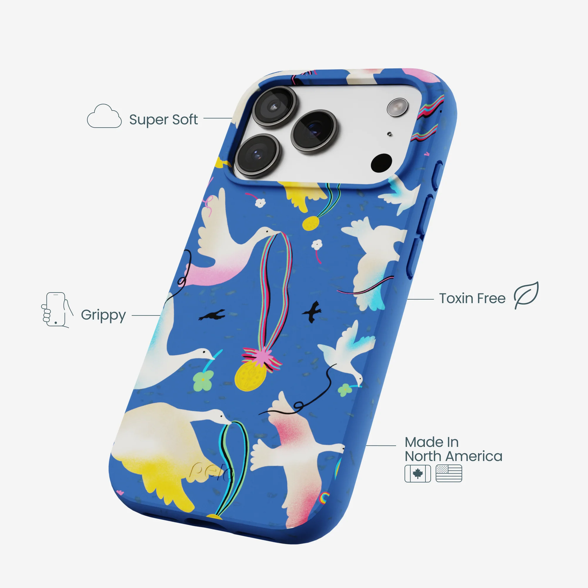 Electric Blue Calm Ascent iPhone 17 Pro Case - Image 4