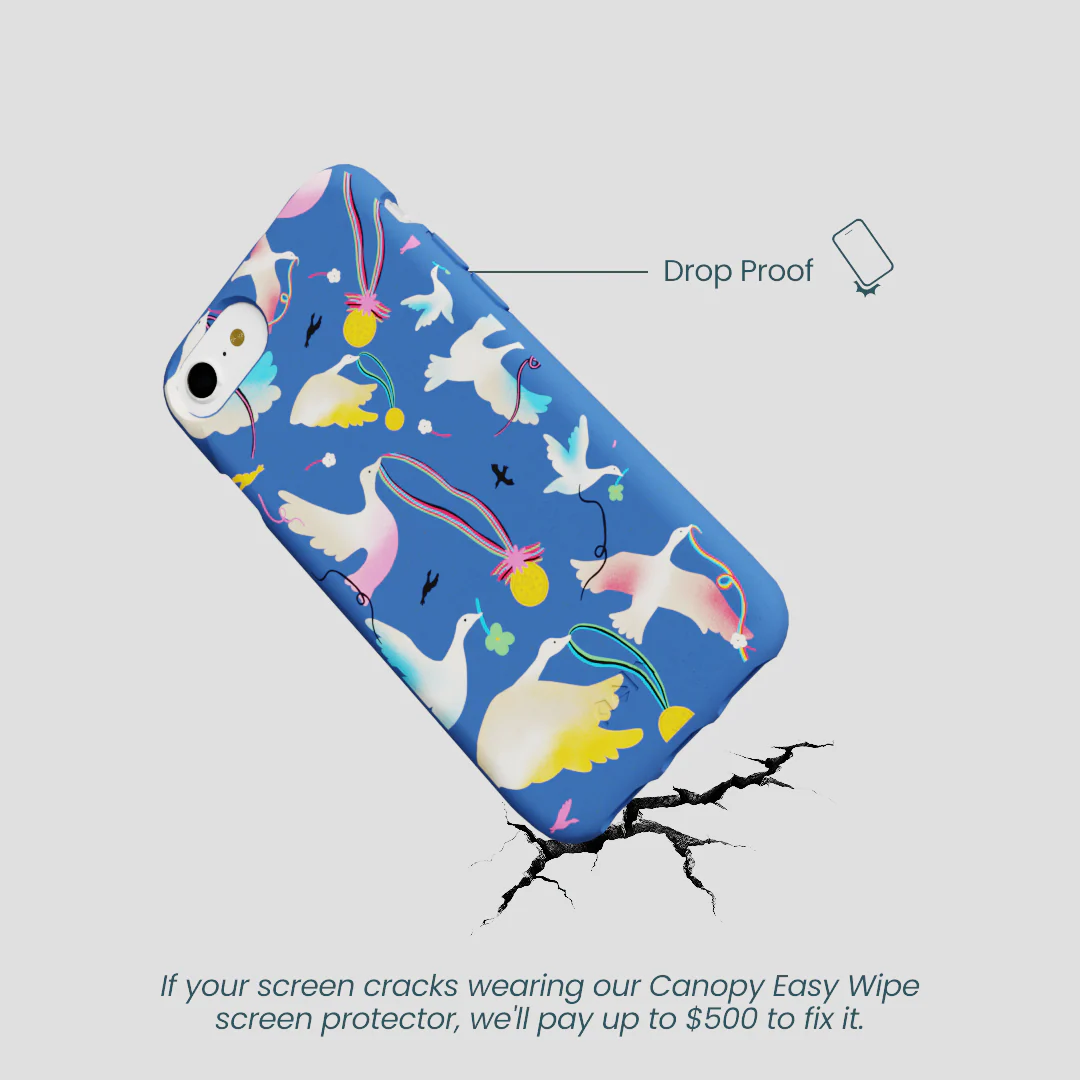 Electric Blue Calm Ascent iPhone 6/6s/7/8/SE Case - Image 4