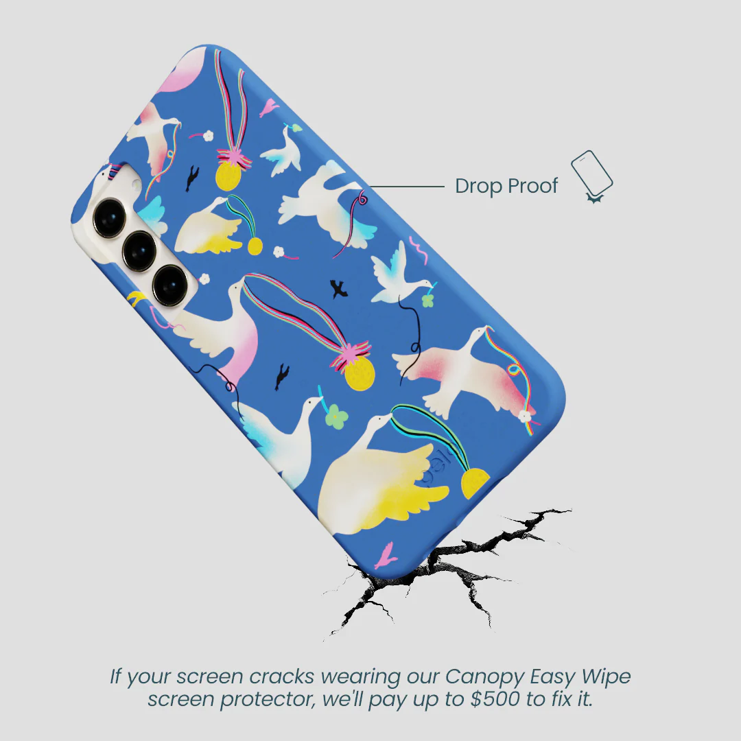 Electric Blue Calm Ascent Samsung Galaxy S23+(Plus) Case - Image 4