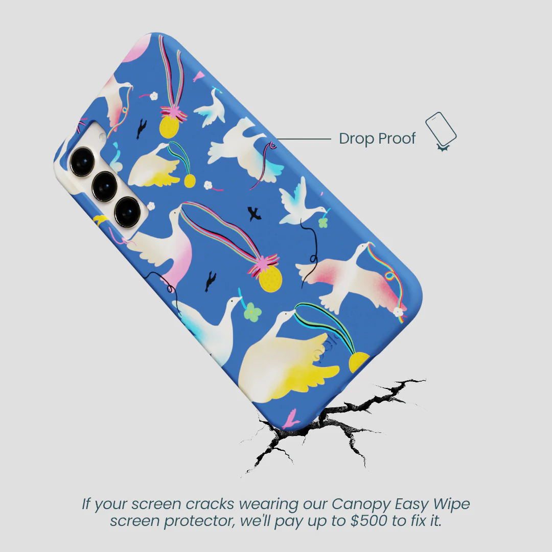 Electric Blue Calm Ascent Samsung Galaxy S24+(Plus) Case - Image 5