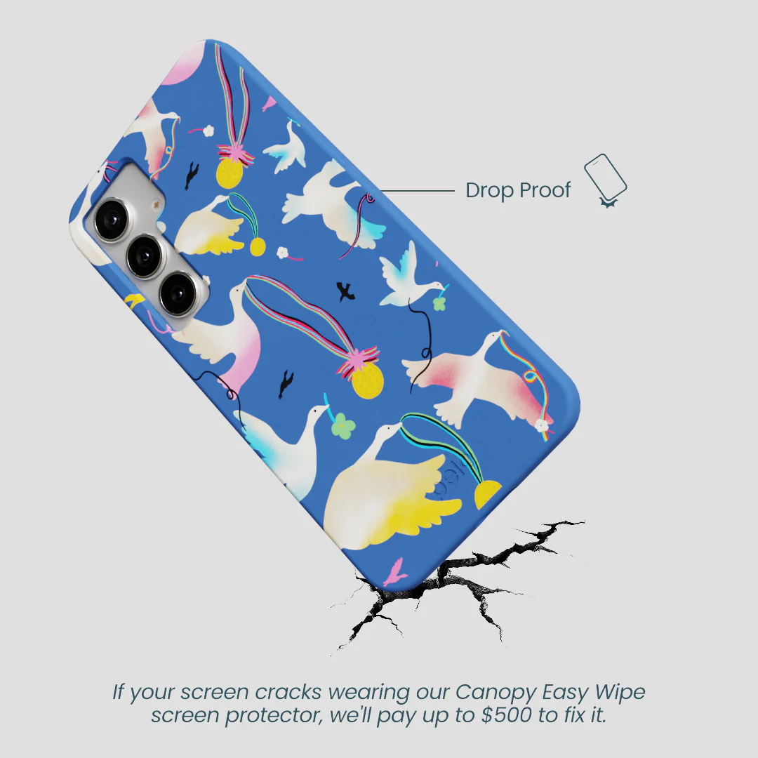 Electric Blue Calm Ascent Samsung Galaxy S25+(Plus) Case - Image 5