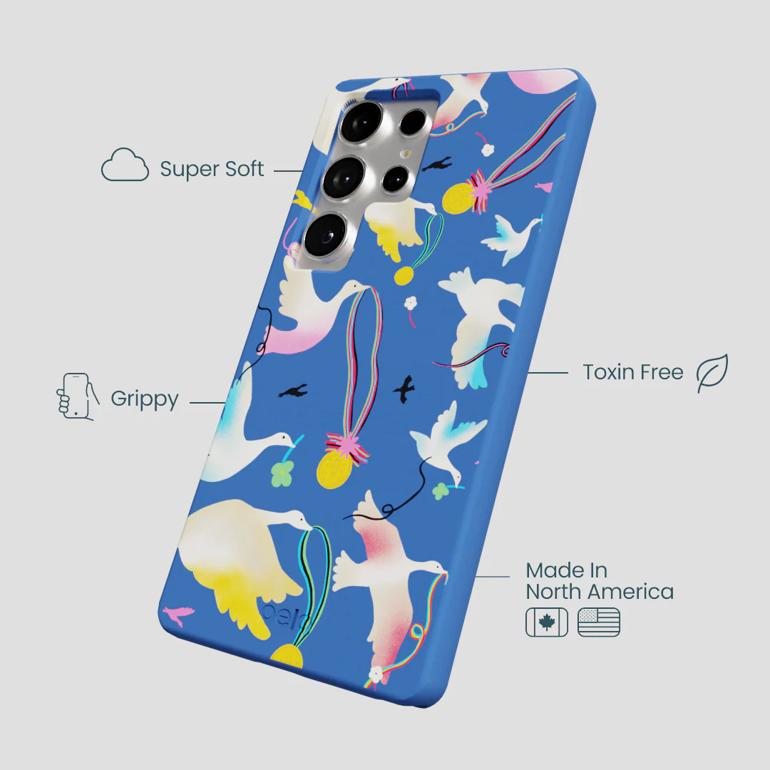 Electric Blue Calm Ascent Samsung Galaxy S25 Ultra Case - Image 4
