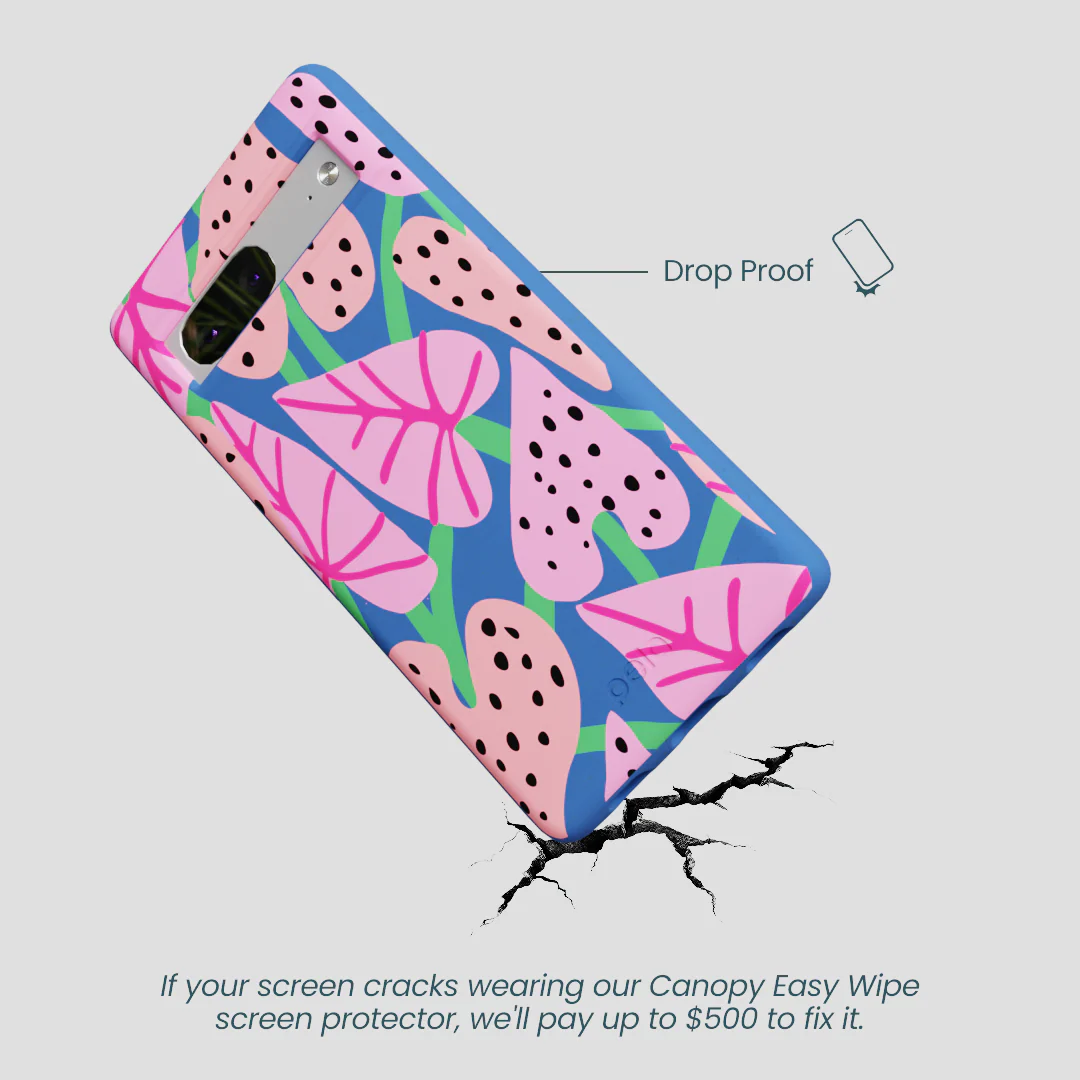 Electric Blue Candy Bloom Google Pixel 7a Case - Image 5