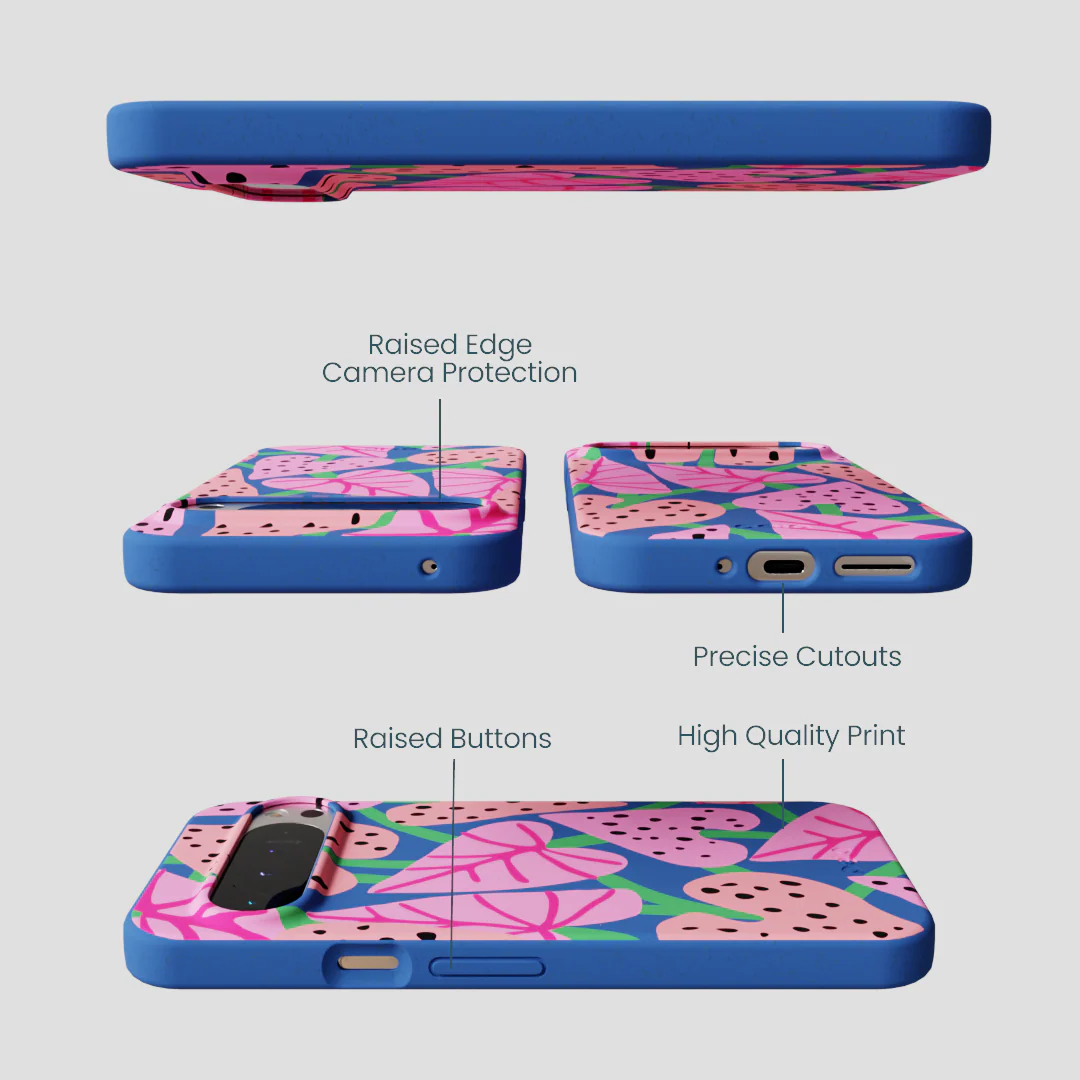 Electric Blue Candy Bloom Google Pixel 9 Pro XL Case - Image 3