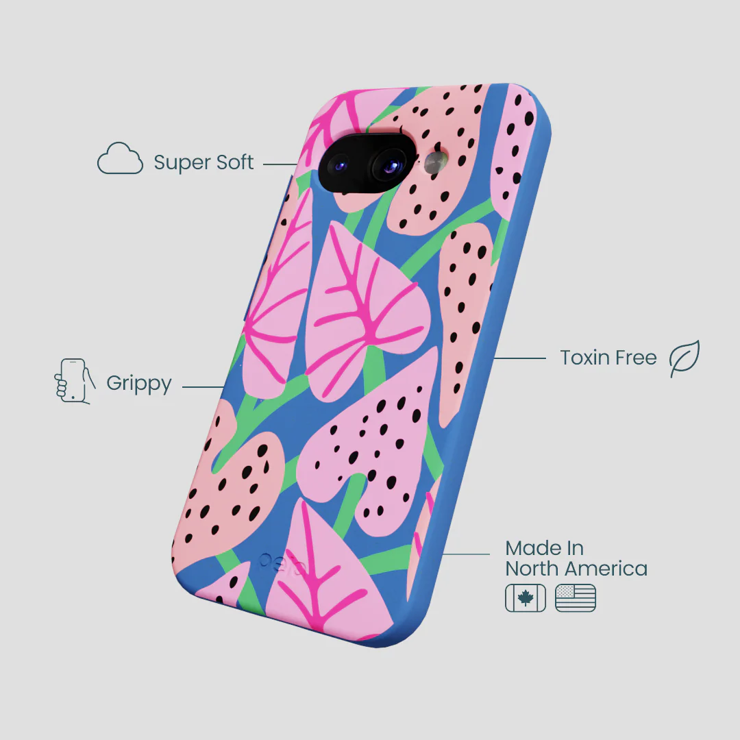 Electric Blue Candy Bloom Google Pixel 9a Case - Image 4