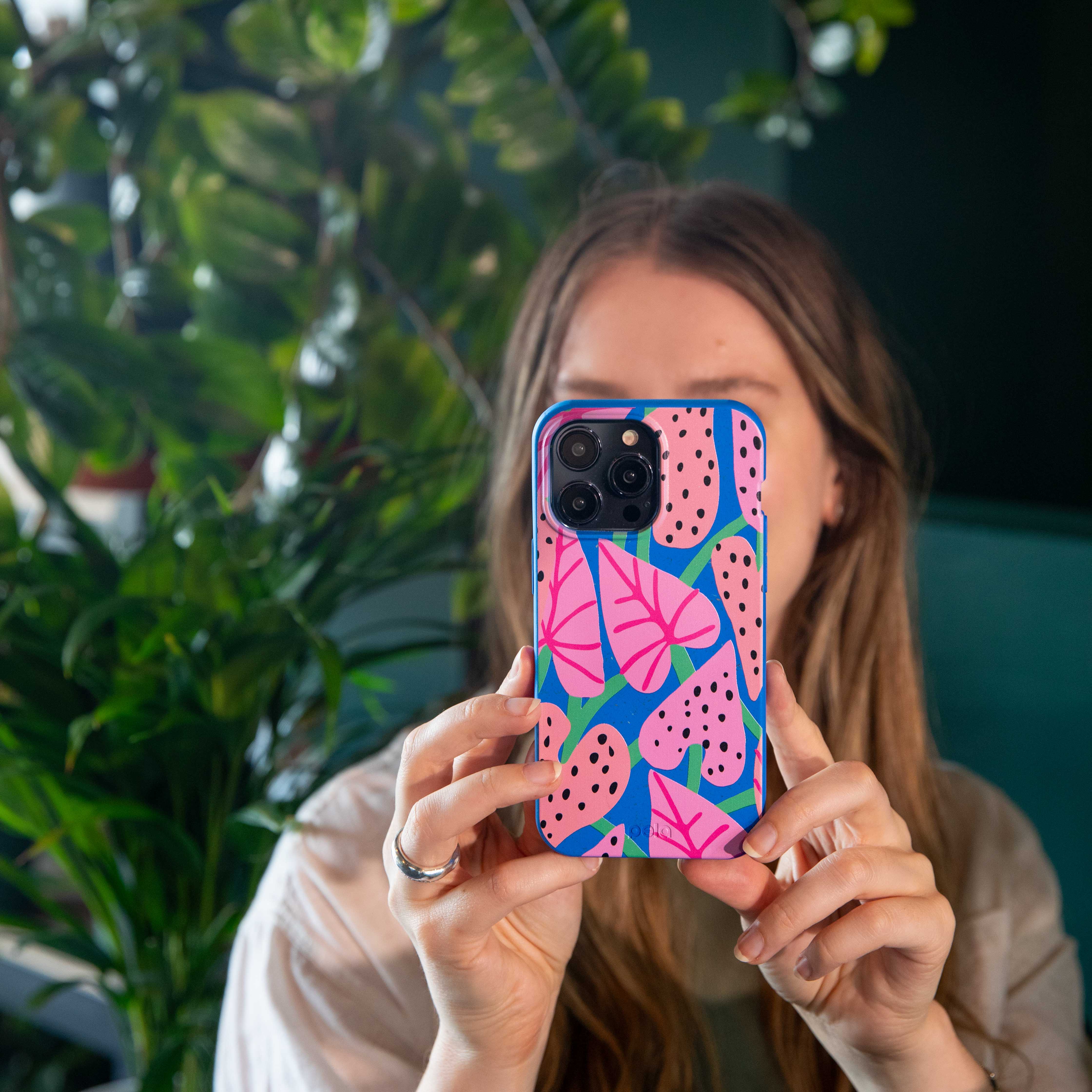 Electric Blue Candy Bloom iPhone 11 Case - Image 2