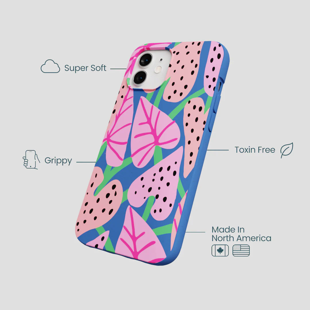 Electric Blue Candy Bloom iPhone 12/ iPhone 12 Pro Case - Image 4