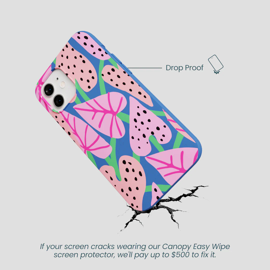Electric Blue Candy Bloom iPhone 12/ iPhone 12 Pro Case - Image 5