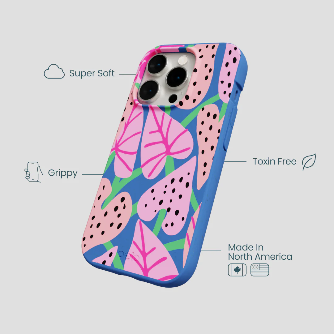 Electric Blue Candy Bloom iPhone 14 Pro Case - Image 4