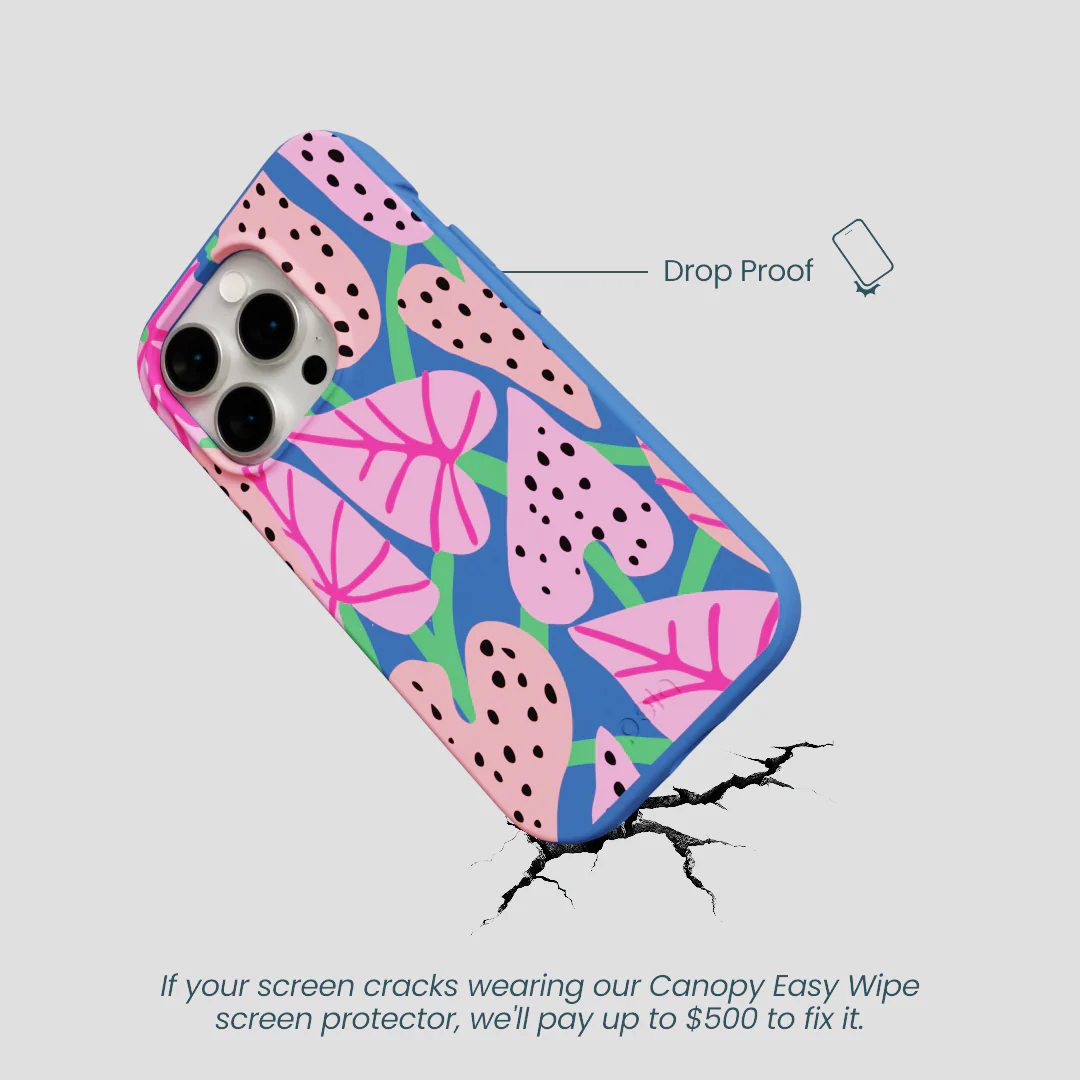 Electric Blue Candy Bloom iPhone 14 Pro Case - Image 5