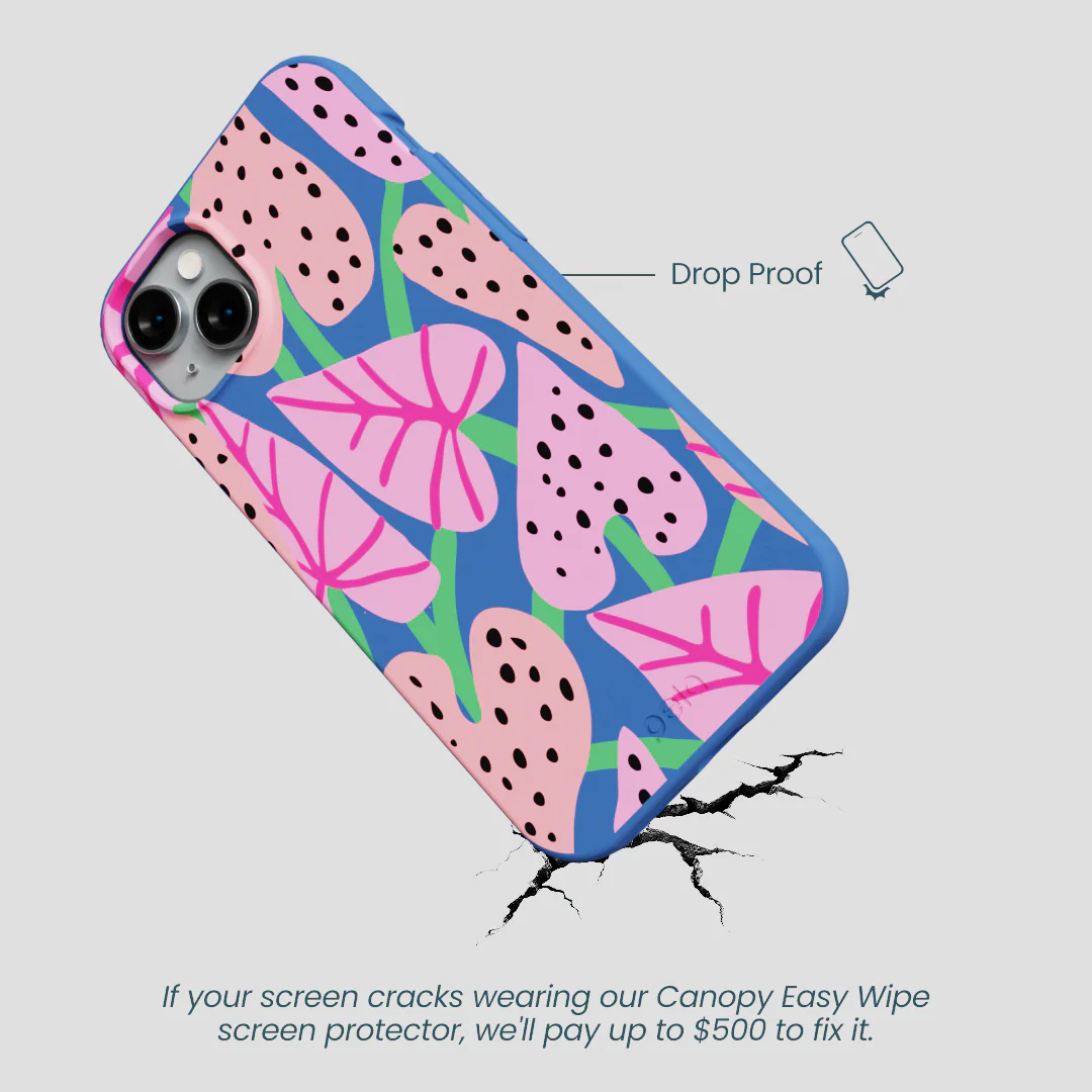 Electric Blue Candy Bloom iPhone 15 Plus Case - Image 5