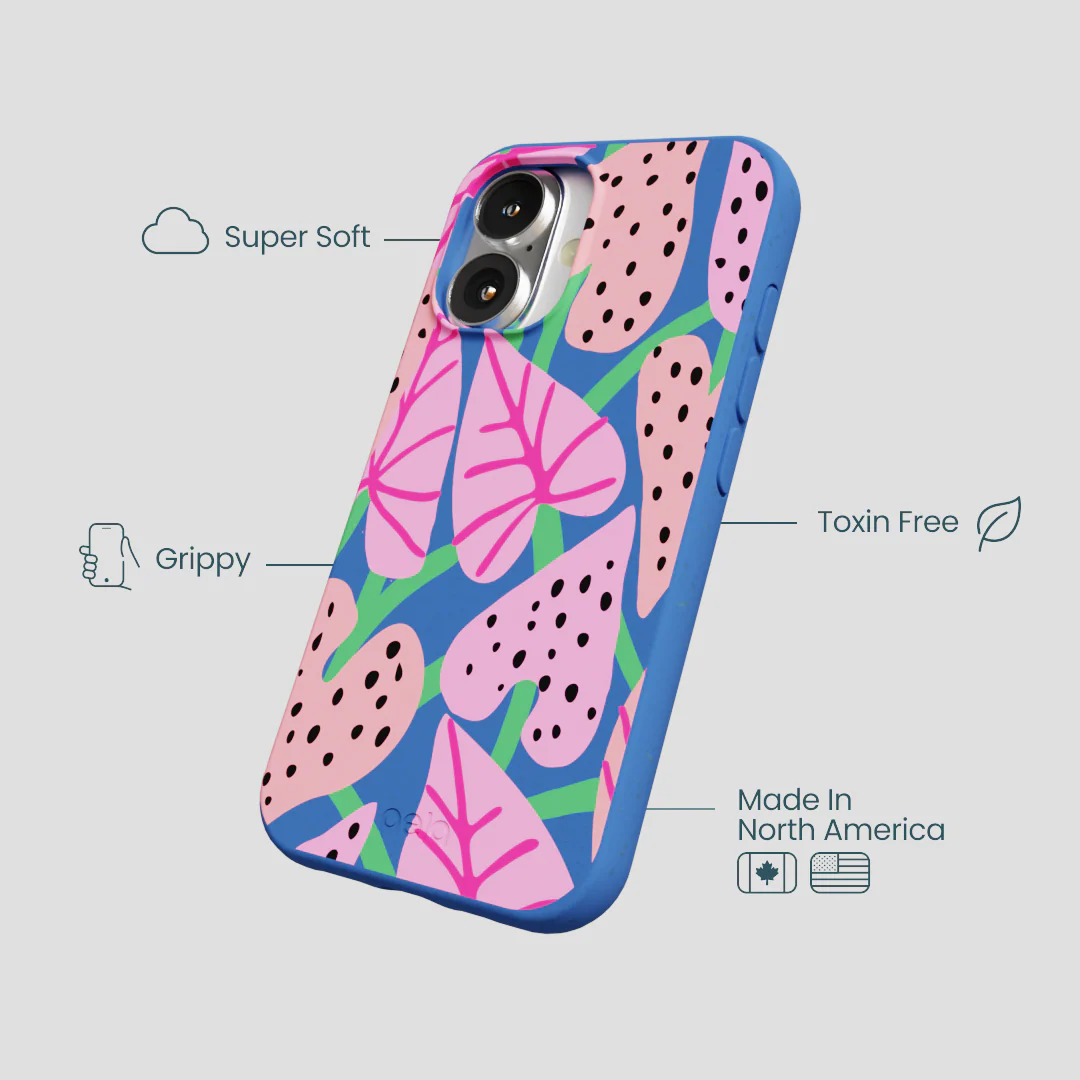 Electric Blue Candy Bloom iPhone 16 Case - Image 4