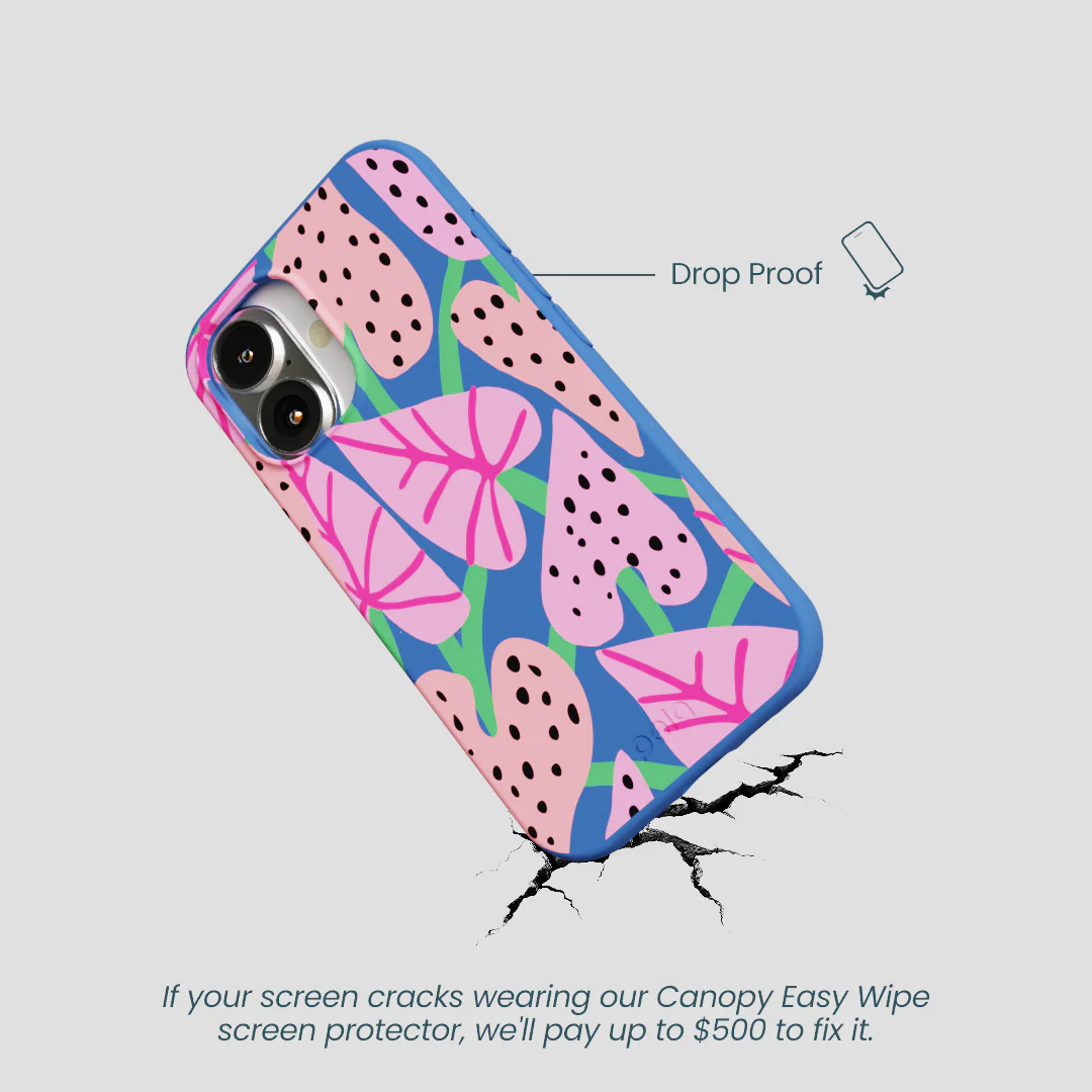 Electric Blue Candy Bloom iPhone 16 Case - Image 5