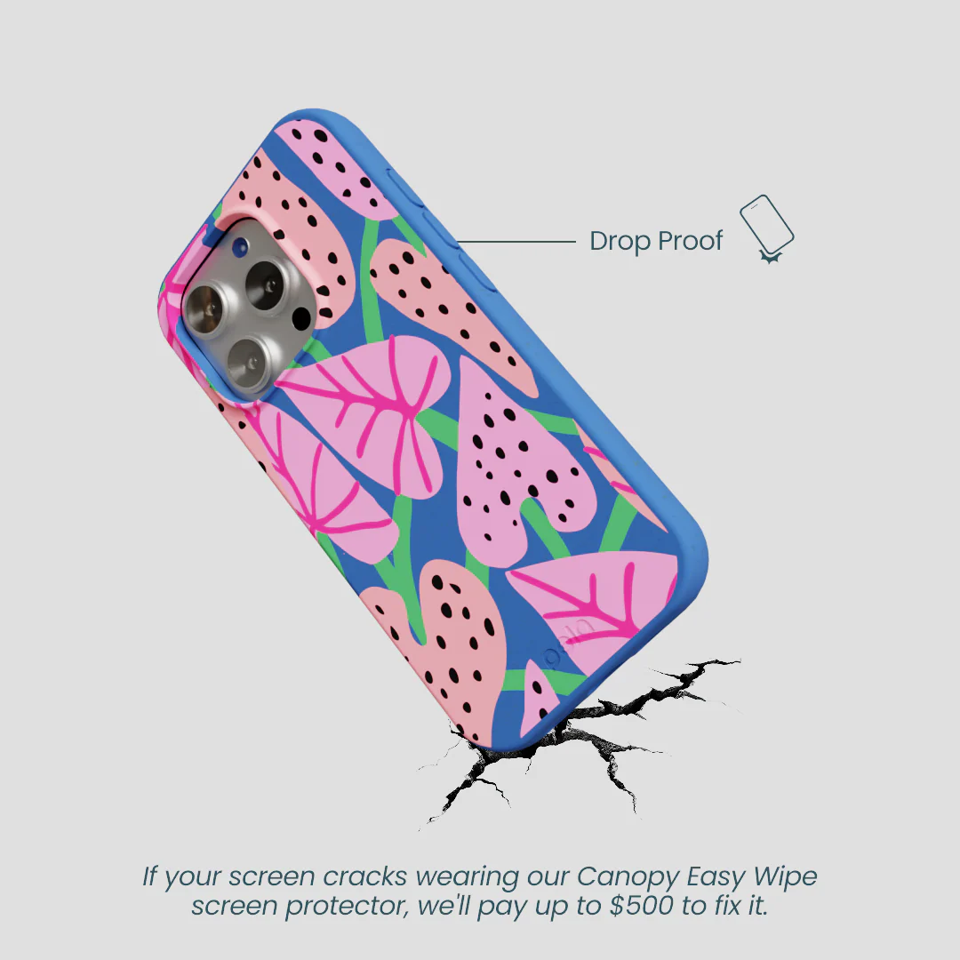 Electric Blue Candy Bloom iPhone 16 Pro Case - Image 5