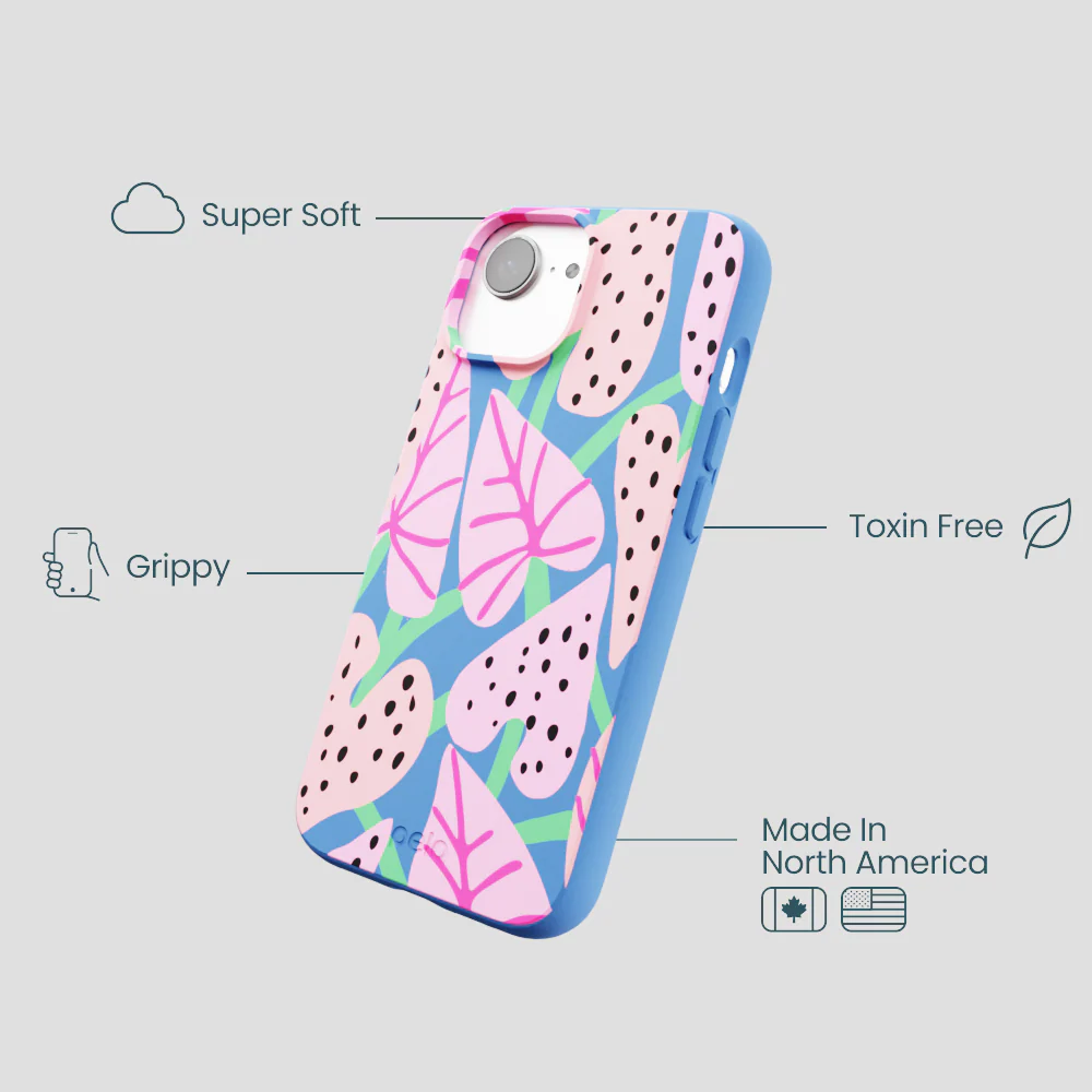 Electric Blue Candy Bloom iPhone 16e/17e Case - Image 4