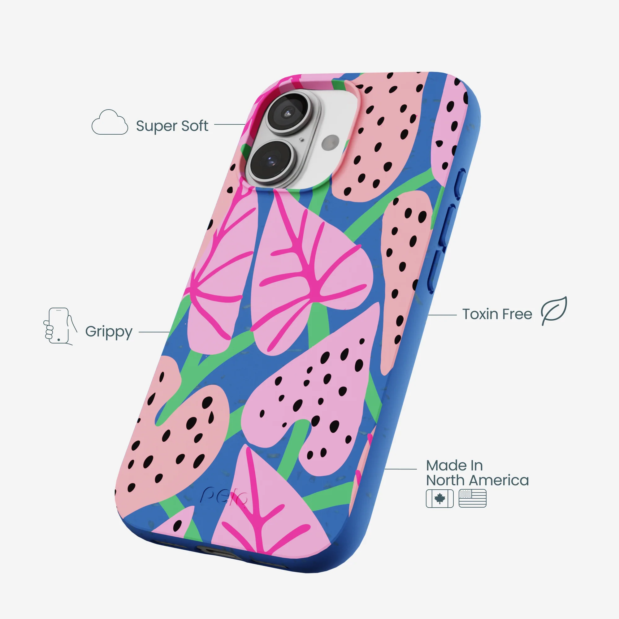 Electric Blue Candy Bloom iPhone 17 Case - Image 4