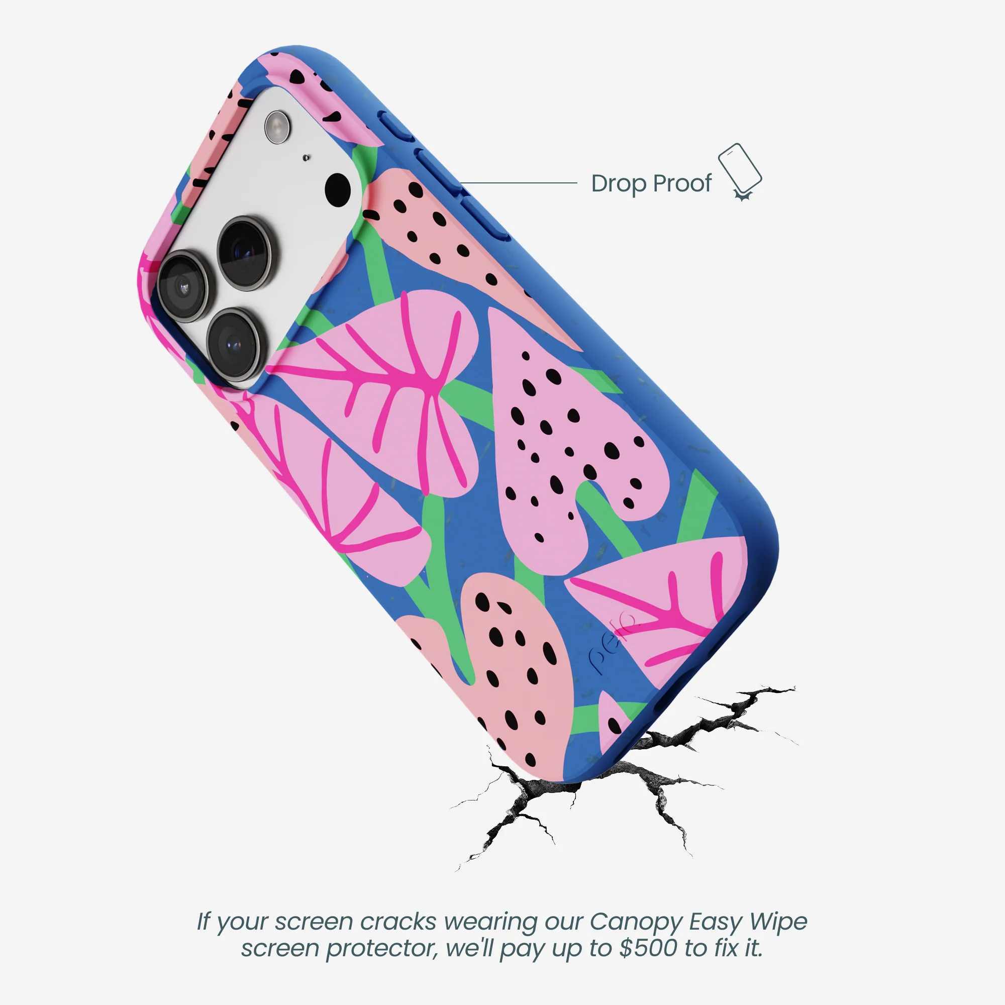 Electric Blue Candy Bloom iPhone 17 Pro Case - Image 5