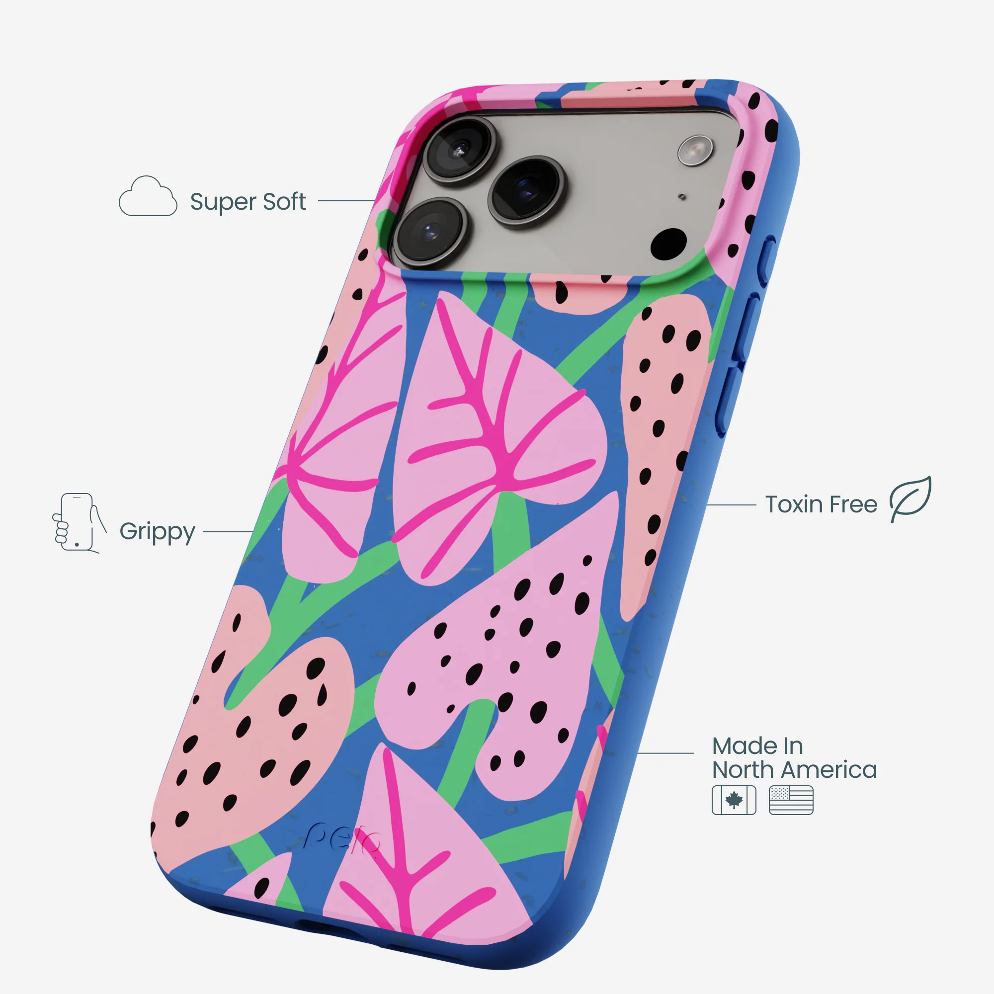 Electric Blue Candy Bloom iPhone 17 Pro Max Case - Image 4