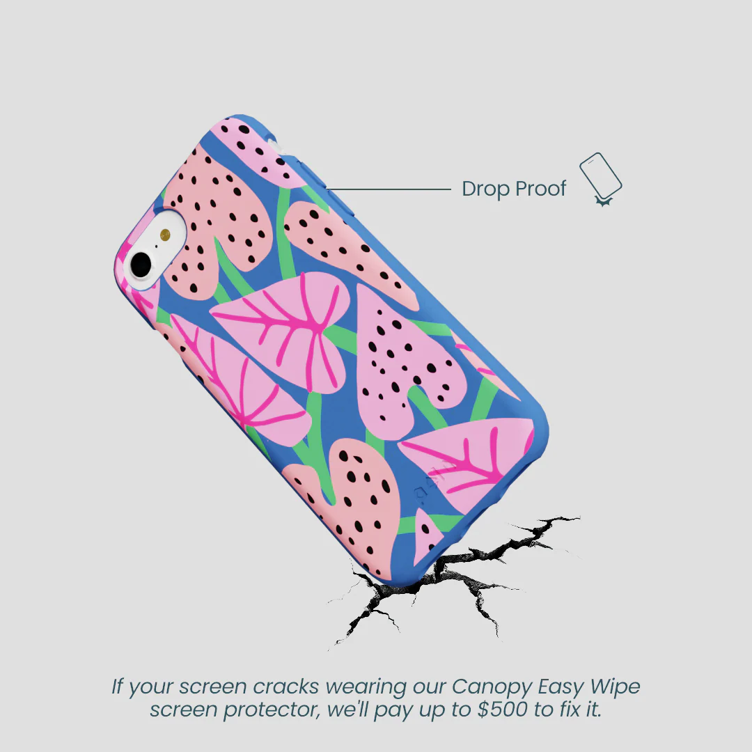 Electric Blue Candy Bloom iPhone 6/6s/7/8/SE Case - Image 5