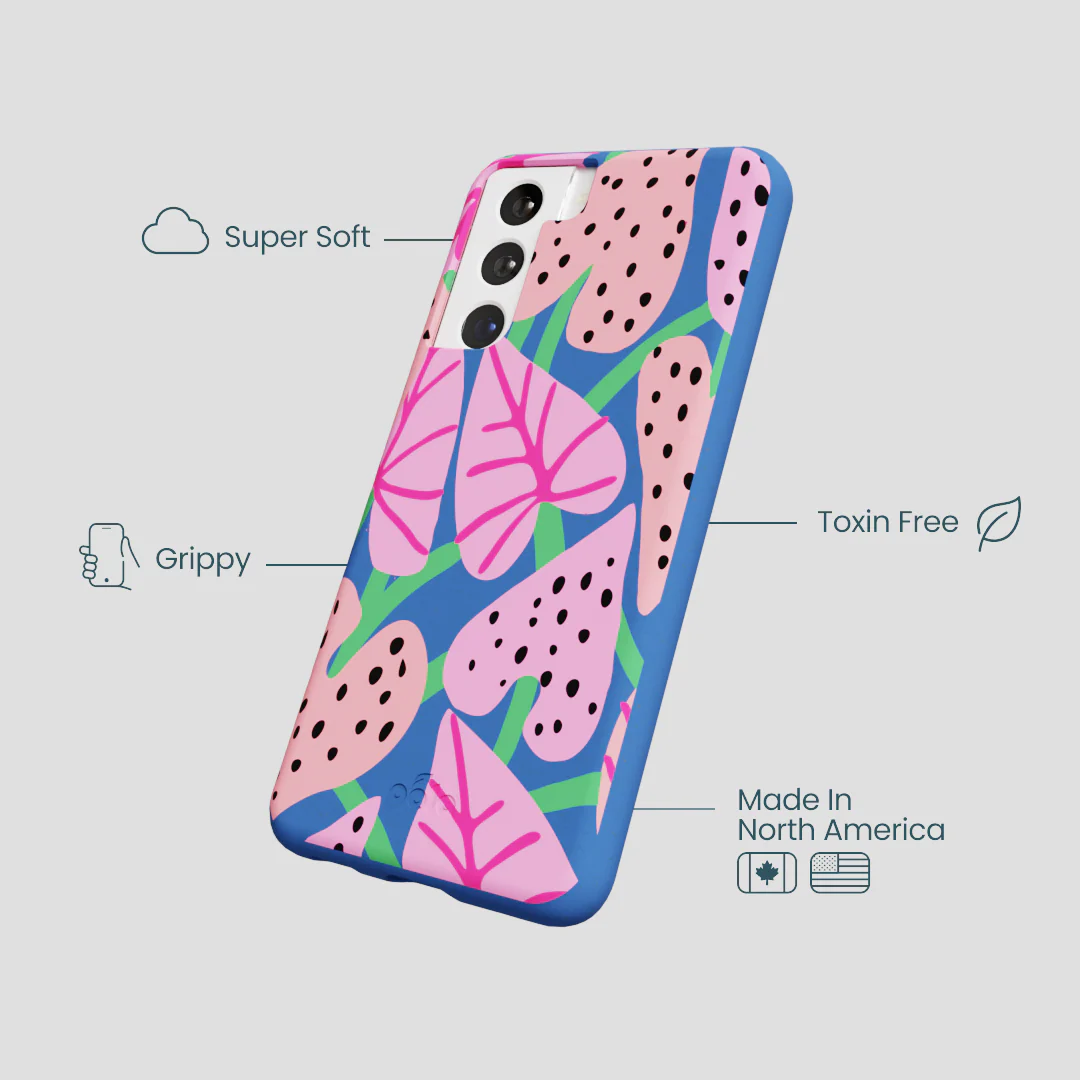 Electric Blue Candy Bloom Samsung Galaxy S21 Case - Image 4