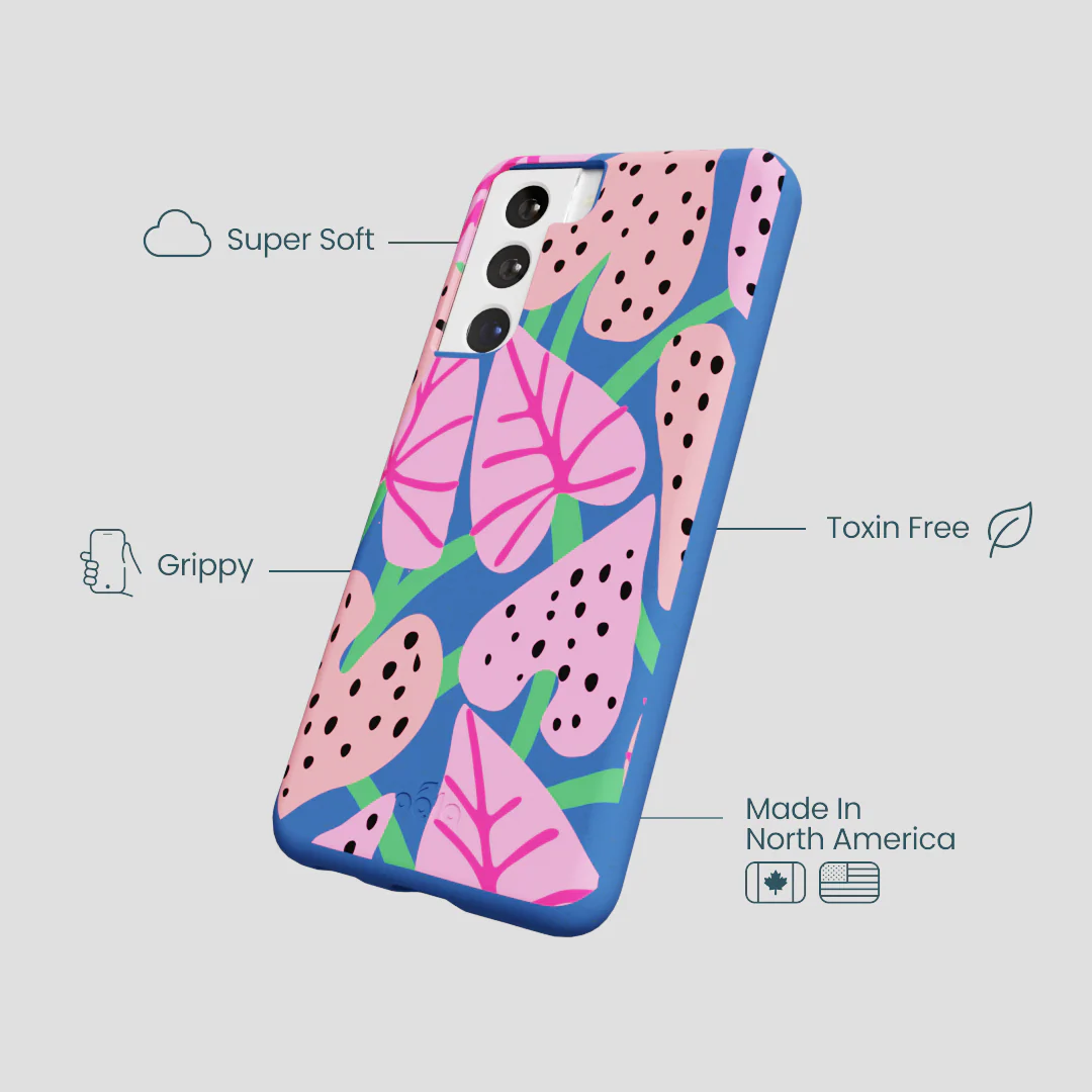 Electric Blue Candy Bloom Samsung Galaxy S22 Case - Image 4