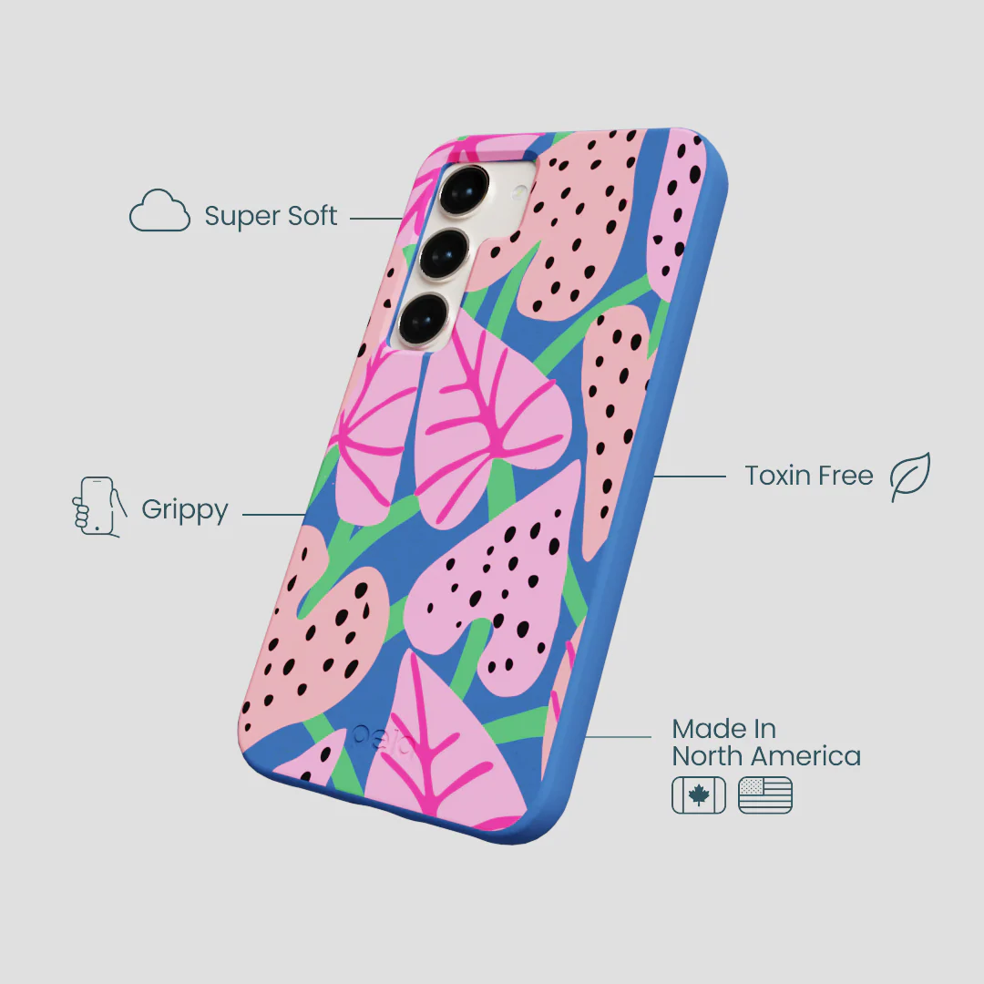 Electric Blue Candy Bloom Samsung Galaxy S24 Case - Image 4