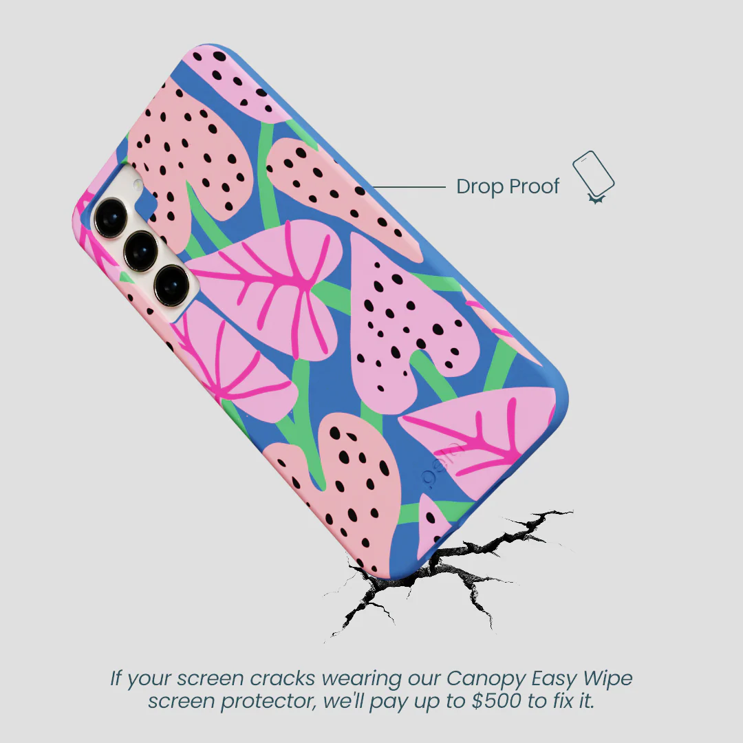 Electric Blue Candy Bloom Samsung Galaxy S24+(Plus) Case - Image 5