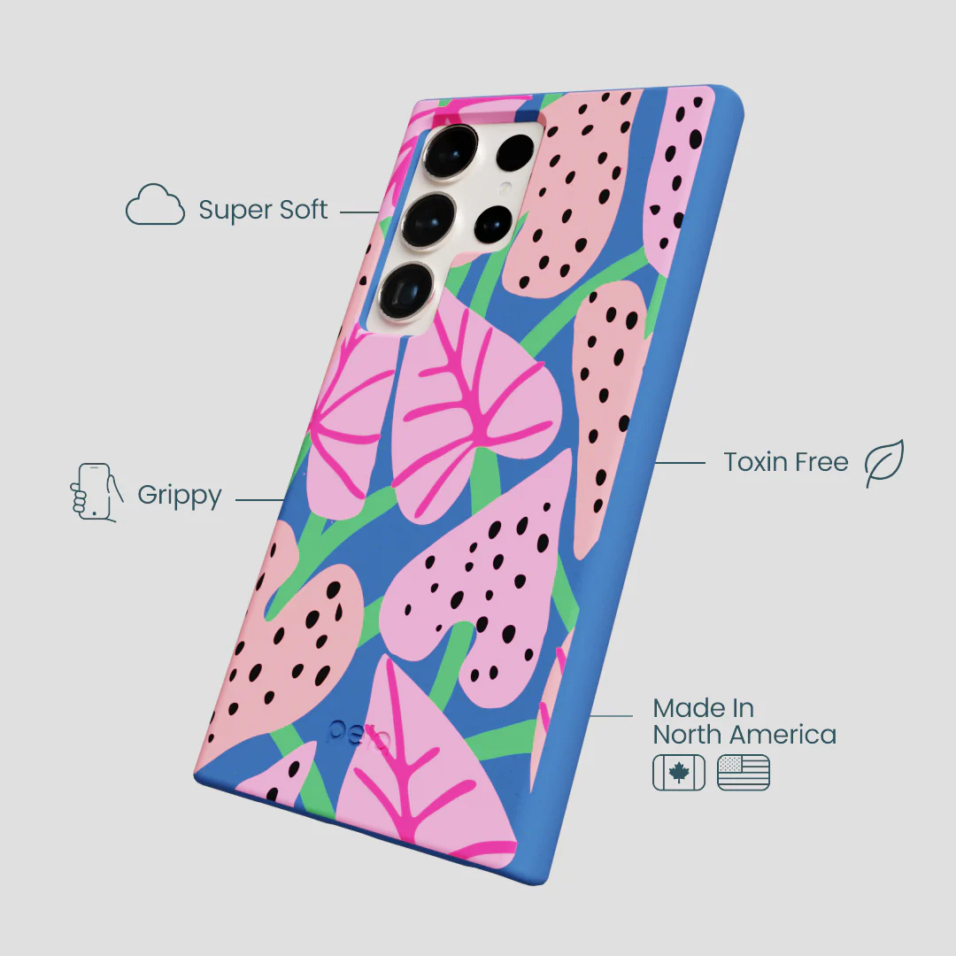 Electric Blue Candy Bloom Samsung Galaxy S24 Ultra Case - Image 4