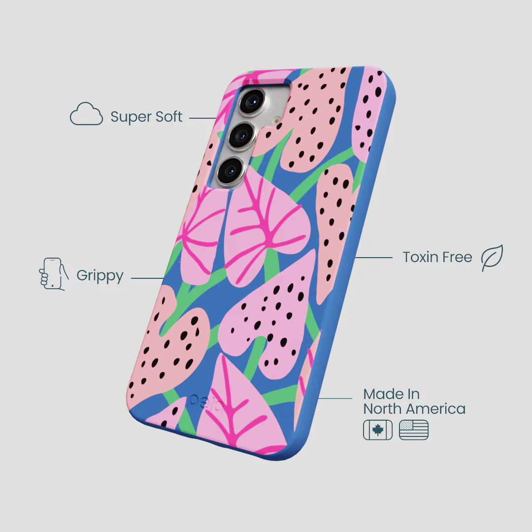 Electric Blue Candy Bloom Samsung Galaxy S25 Case - Image 4