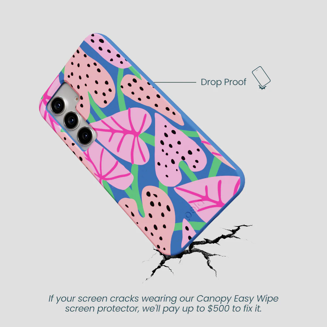 Electric Blue Candy Bloom Samsung Galaxy S25 Case - Image 5
