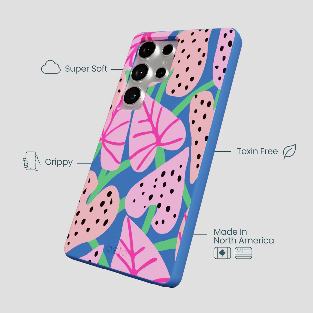 Electric Blue Candy Bloom Samsung Galaxy S25 Ultra Case - Image 4