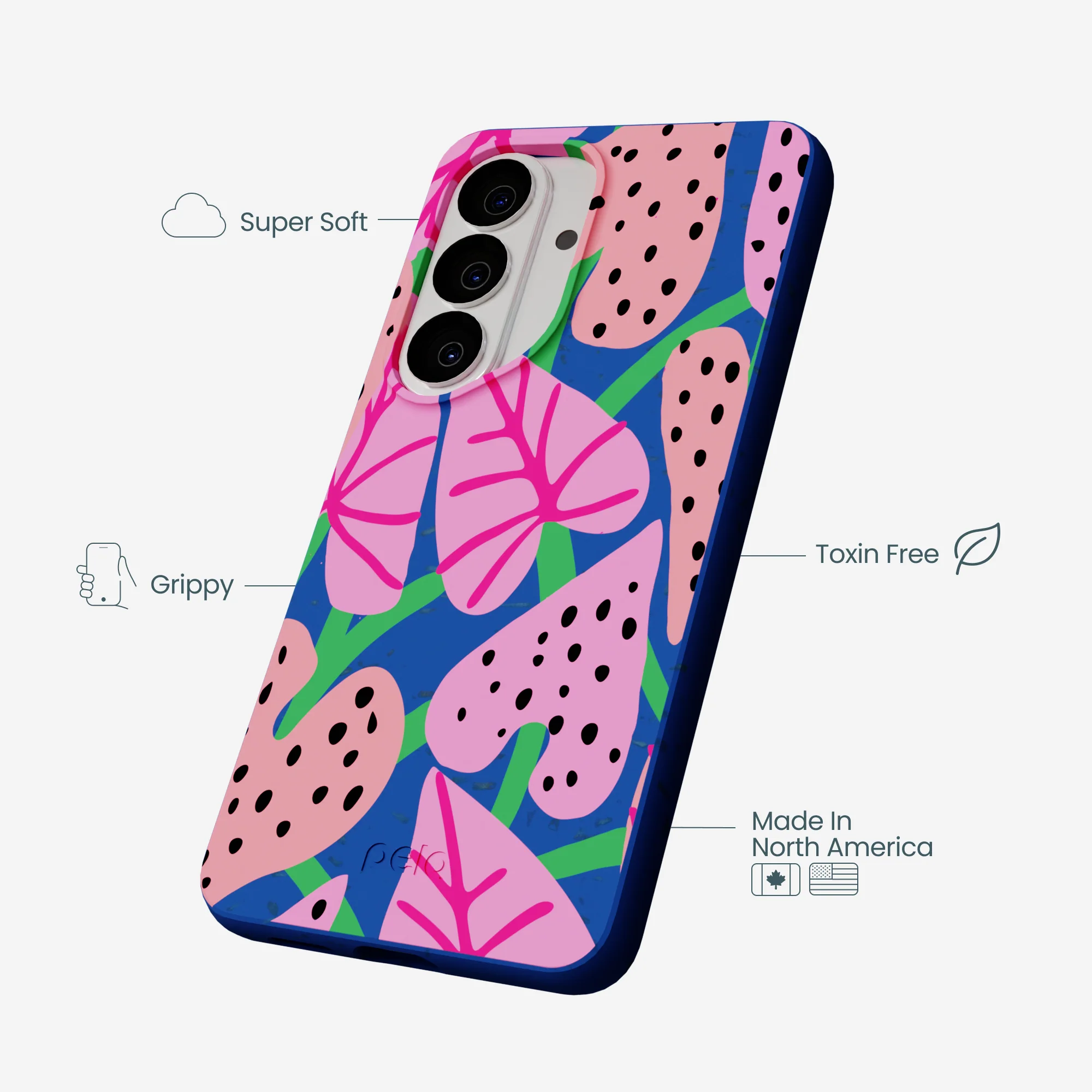 Electric Blue Candy Bloom Samsung Galaxy S26 Case - Image 4